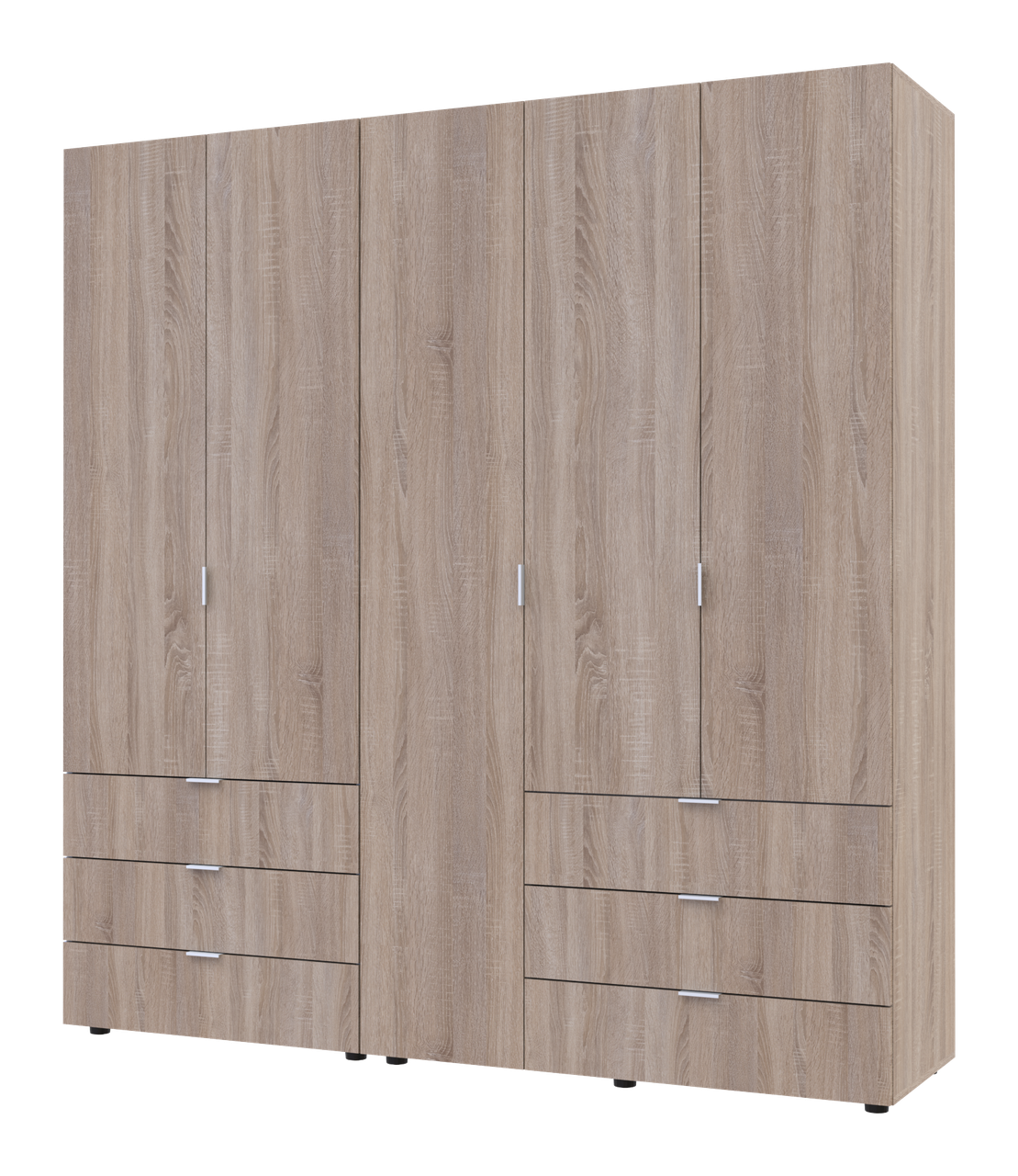 Шкаф распашной для одежды Doros Гелар 2 шт. 193,7х49,5х203,4 см Сонома - фото 1 Шкаф распашной для одежды Doros Гелар 2 шт. 193,7х49,5х203,4 см Сонома - фото 1