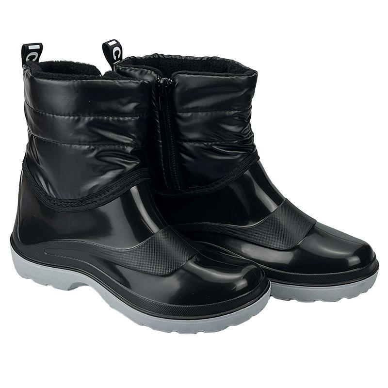 Сапоги женские резиновые утепленные 703-1 p. 36 22,5-23 см Черный (92384270) - фото 2 Сапоги женские резиновые утепленные 703-1 p. 36 22,5-23 см Черный (92384270) - фото 2