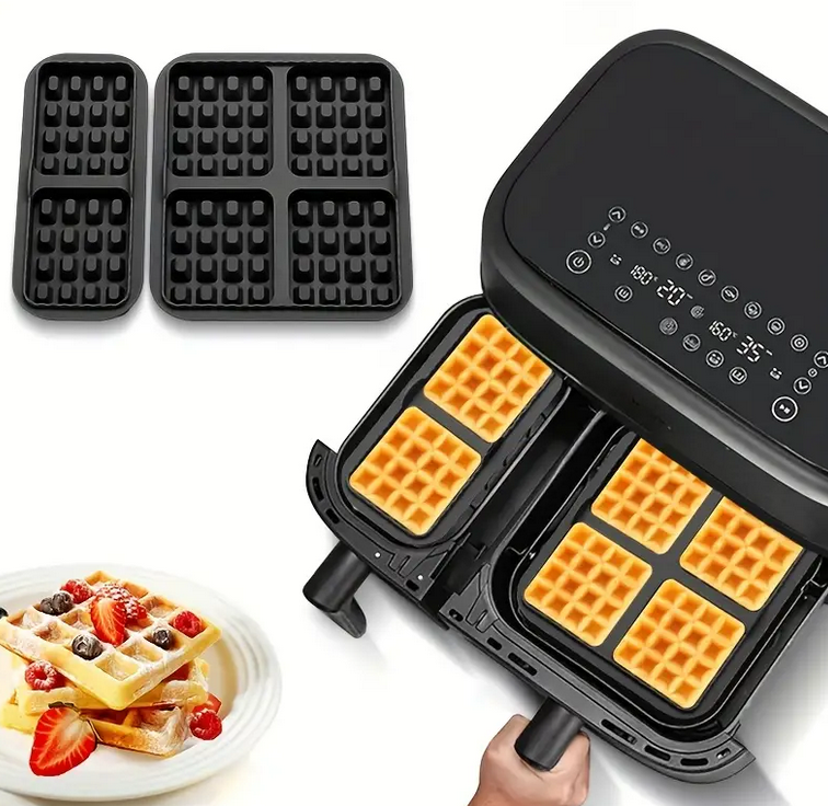 Форма силіконова для вафель у подвійних мультипечах Чорний (SAM-5675) - фото 7