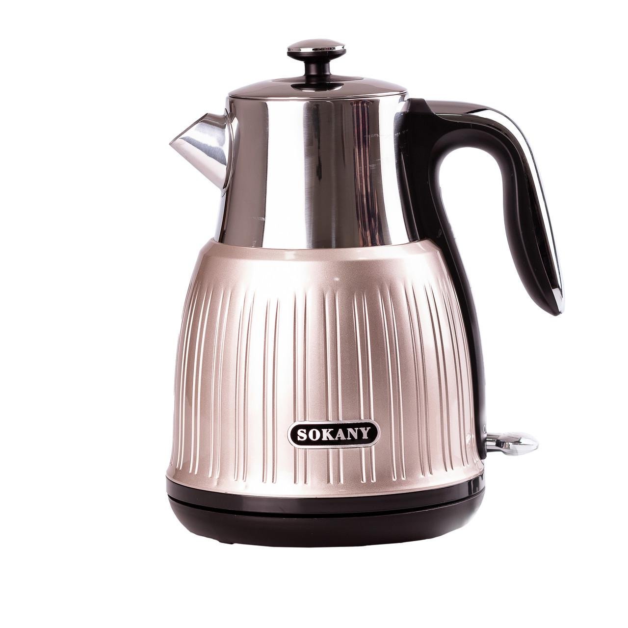 Электрочайник Sokany SKSH1055 1,6 л Розовый металлик