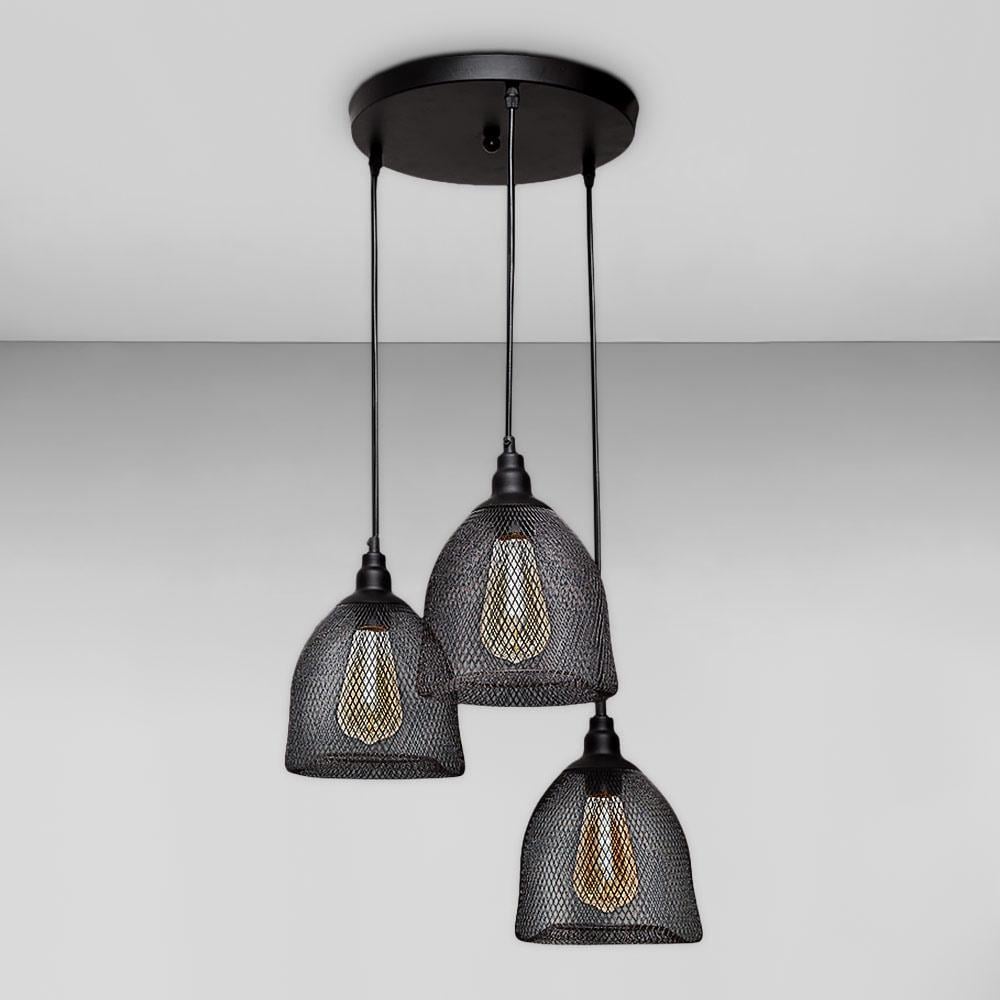 Люстра подвесная Light House LS-18583-3 BK 300 плафон сетка Черный