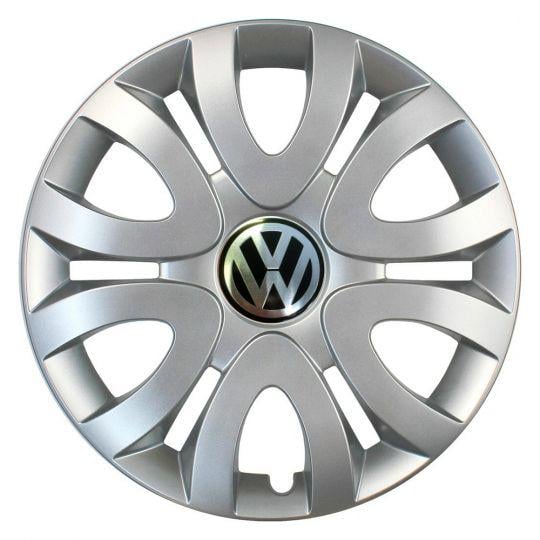 Ковпаки автомобільні SKS 330 R15 з логотипом Volkswagen 4 шт. Сріблястий