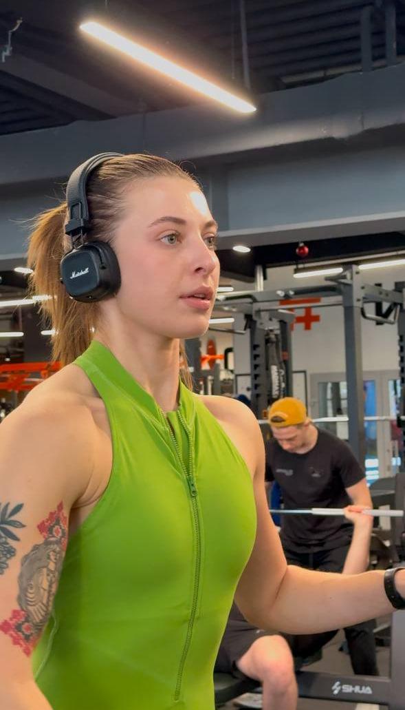 Комбінезон спортивний довгий з чашками та пуш-ап S Зелений (WH011S) - фото 4