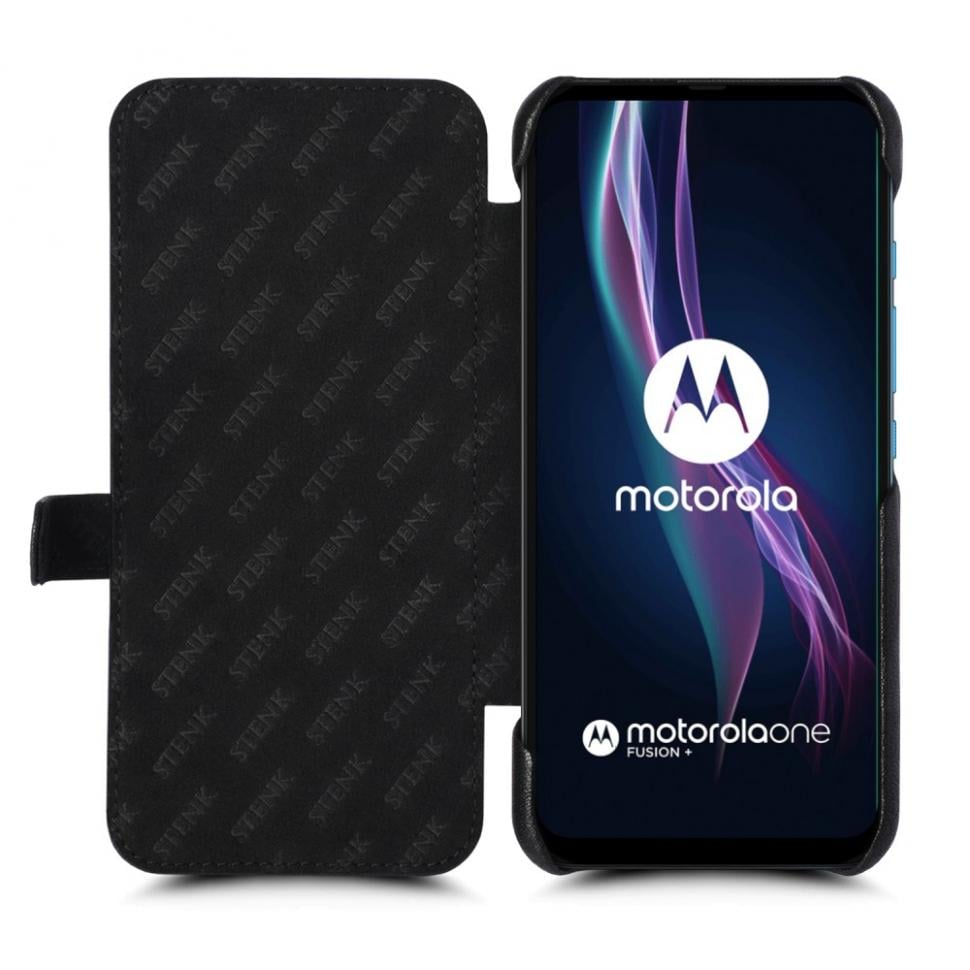 Чехол книжка Stenk Premium для Motorola One Fusion Plus Черный (68515)