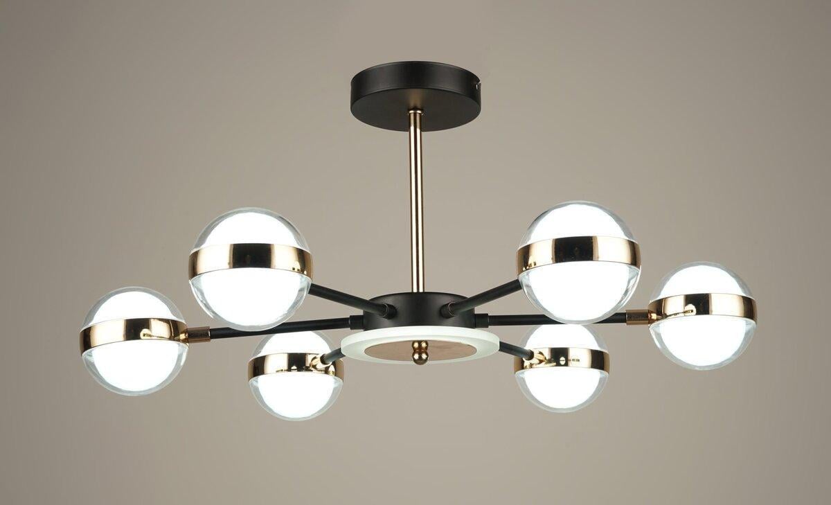 Люстра светодиодная Sirius B N4543/6 BK+FGD (3120078652)