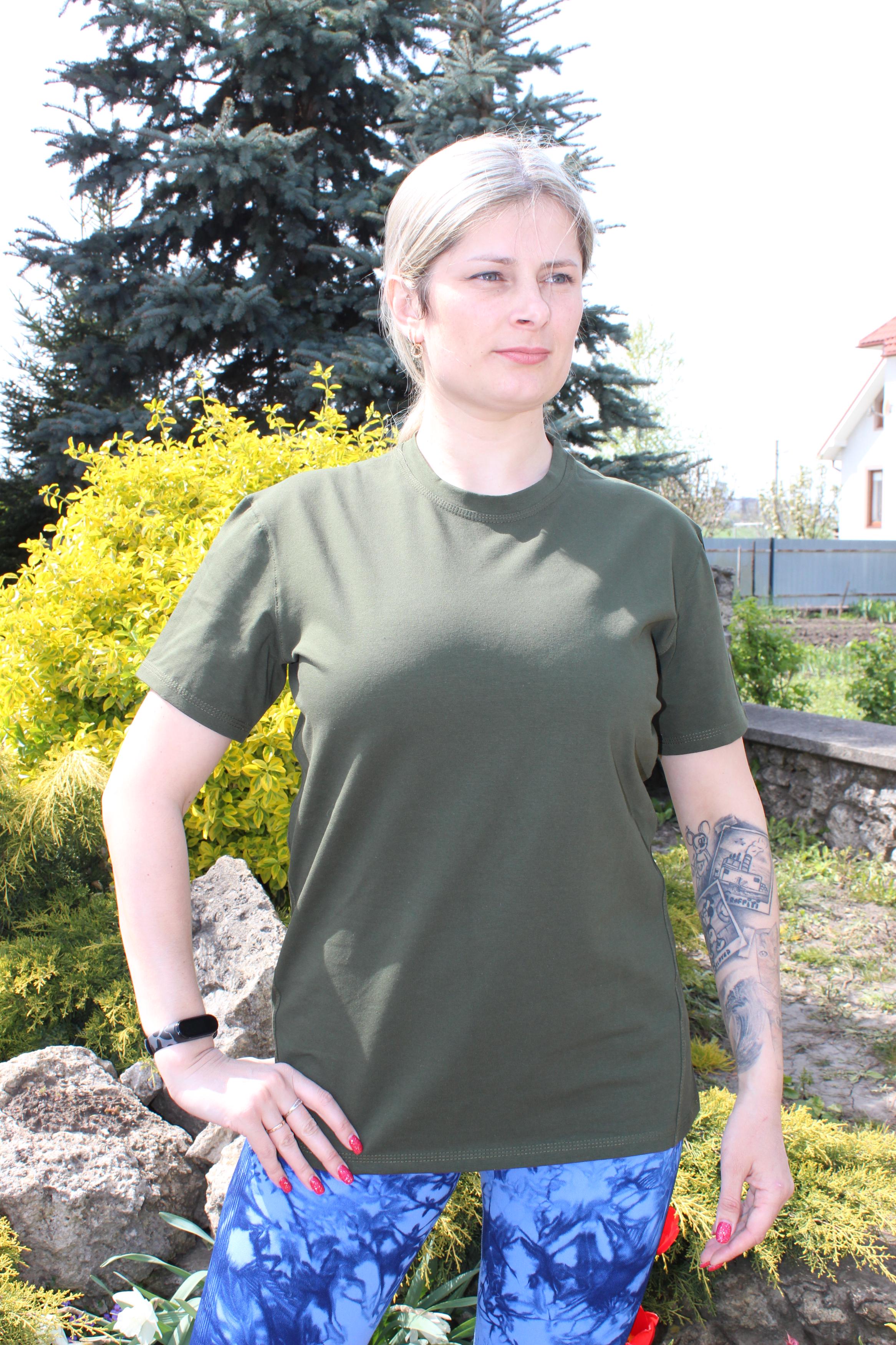 Футболка женская Trail стрейч кулир ХL р. 54 Оливковый (FT00220322XL)