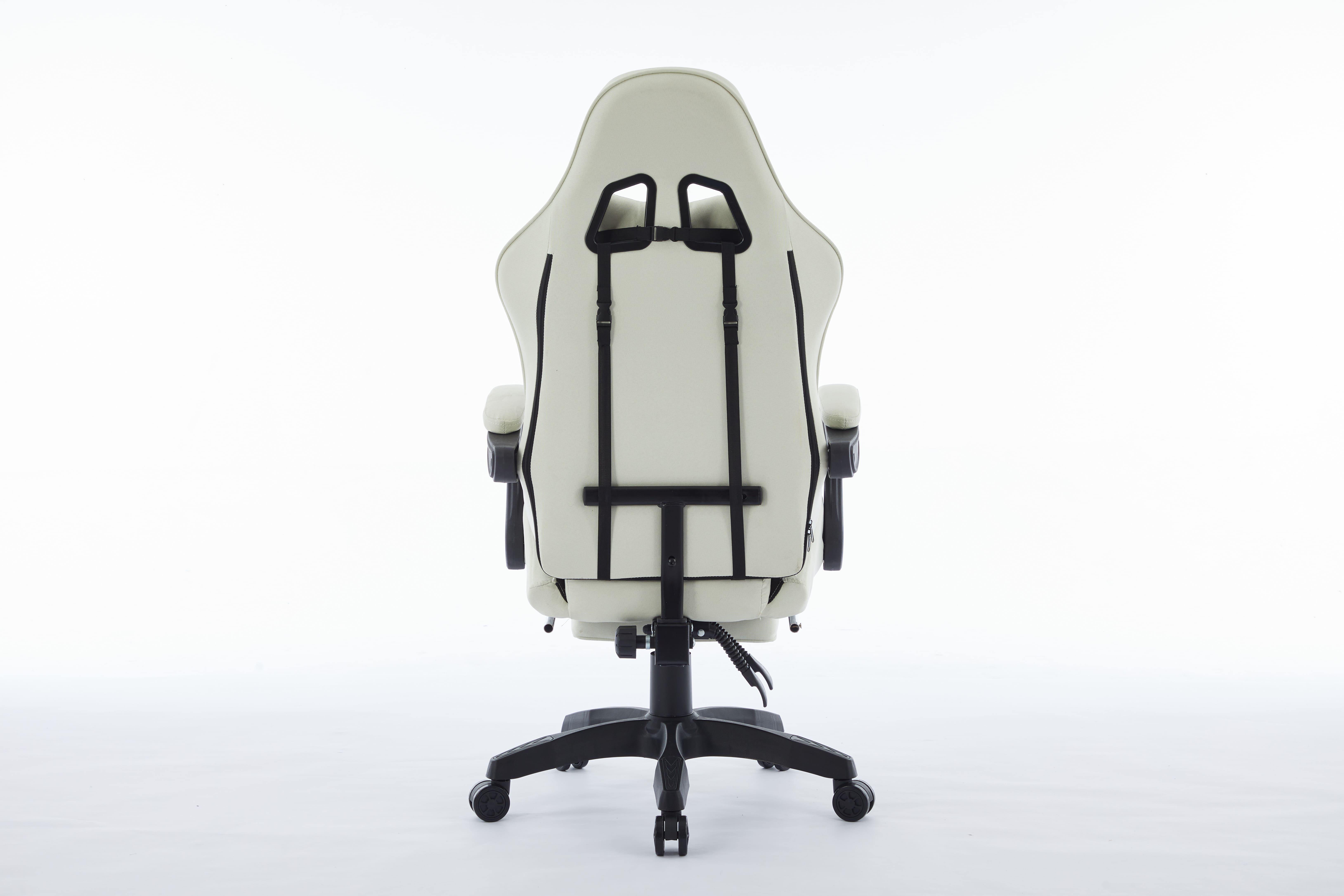 Компьютерное кресло из ткани INFINI ThrustX Молочный/Черный (23505658) - фото 6