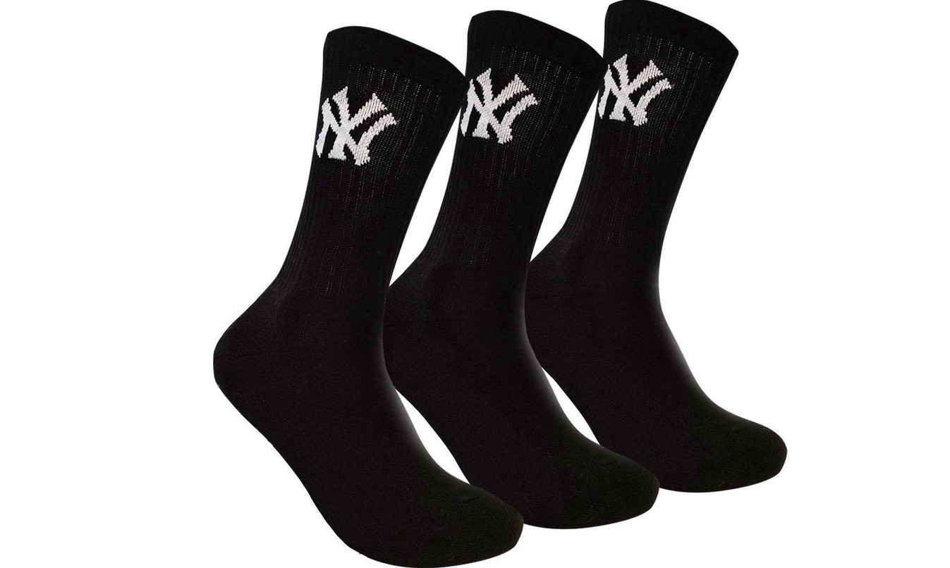 Носки New York Yankees Crew 3-pack р. 39-42 Black (15100002-1002) Носки New York Yankees Crew 3-pack р. 39-42 Black (15100002-1002)