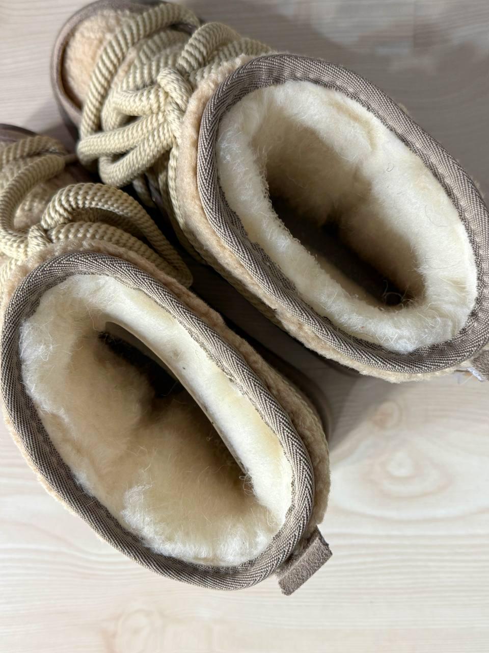 Уггі жіночі Hengji 52-3 сноубутси замшеві з хутром тедді на високій підошві р. 38 Бежевий (5141) - фото 7 Уггі жіночі Hengji 52-3 сноубутси замшеві з хутром тедді на високій підошві р. 38 Бежевий (5141) - фото 7