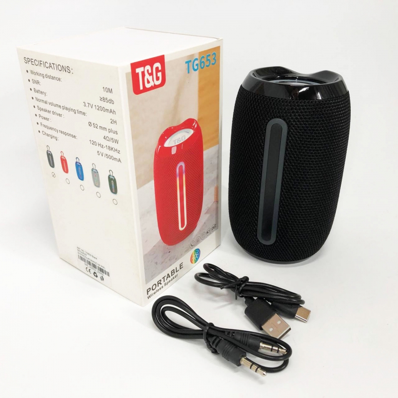 Портативная колонка TG 653 с USB Black (tf4879) - фото 14