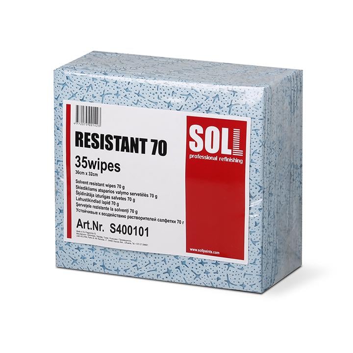 Салфетка для удаления силикона SOLL Resistant 70 32х36 см 35 шт. (000032499)