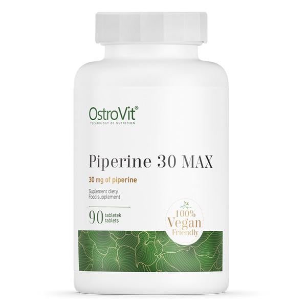 Комплексний жироспалювач OstroVit Piperine 30 MAX 90 Tabs