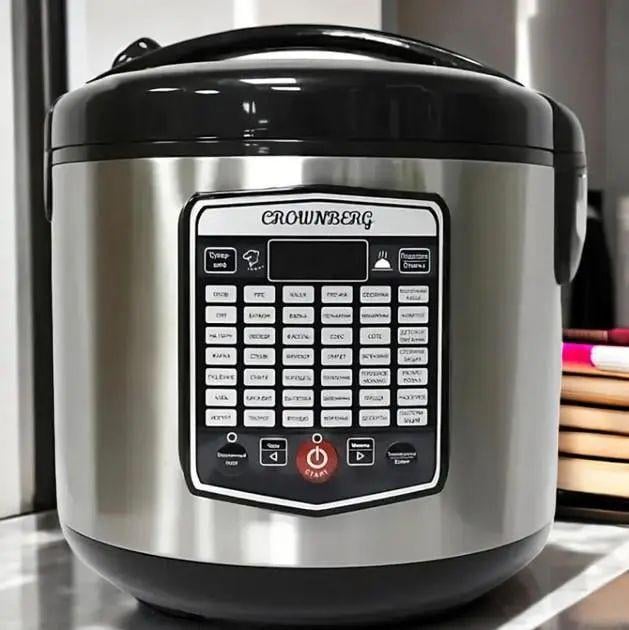 Мультиварка Crownberg CB 5527 на 42 програми 5 л 1000 Вт 220-240 В з таймером підтримкою тепла та захистом від перегріву (opt-103936)