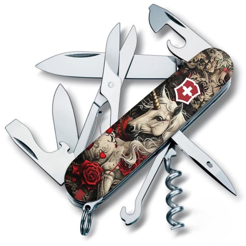 Нож складной Victorinox Climber Zodiac 9,1 см Красный/Коричневый (32202274)