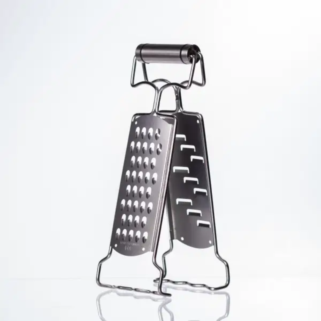 Терка-зажим двусторонняя из нержавеющей стали 9х4х24 см - фото 4 Терка-зажим двусторонняя из нержавеющей стали 9х4х24 см - фото 4