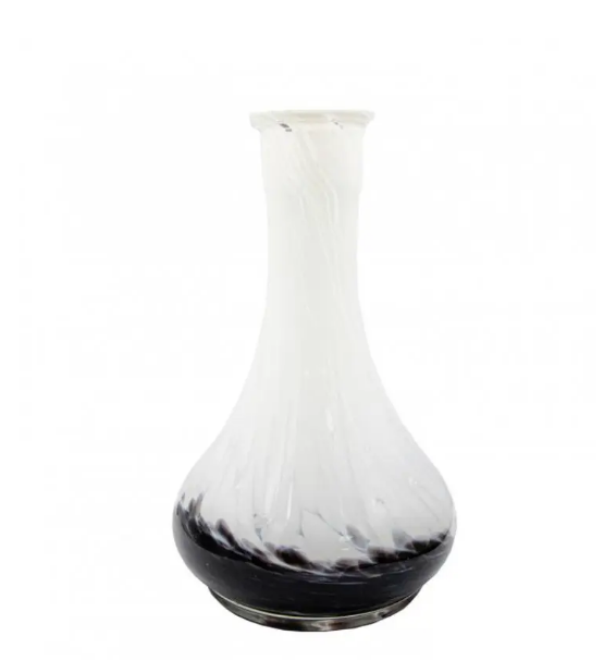 Колба для кальяна 2x2 Drop White/Black - фото 1