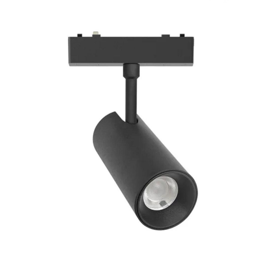 Прожектор трековый поворотный на ультратонкую магнитную шину 18 W 4000 К Черный (34128)