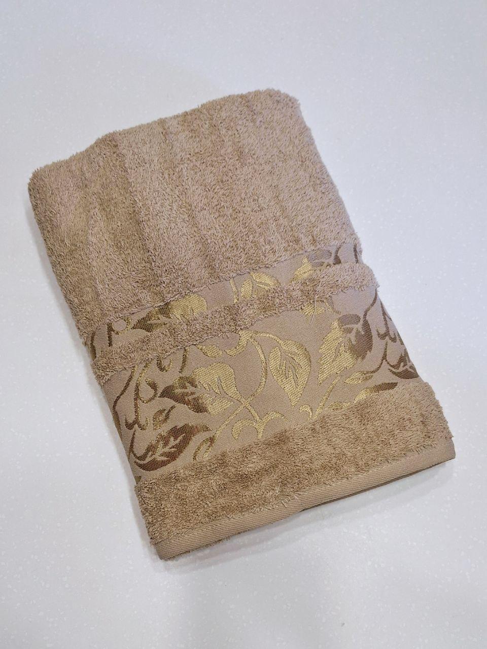 Рушник махровий Cestepe VIP Cotton YESim 80x150 см Бежевий (1821)
