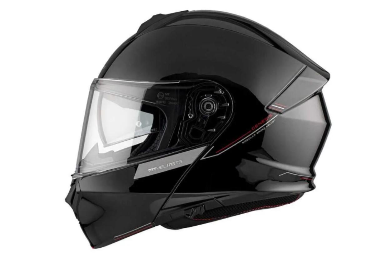 Мотошолом MT HELMETS Genesis SV M Gloss Black (32258) - фото 3