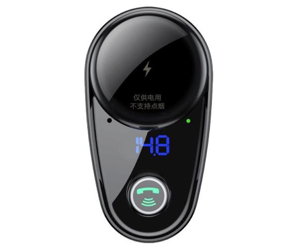 Модулятор FM автомобільний зарядний BASEUS Lokomotive S-06 CCALL-RH01 Black - фото 3 Модулятор FM автомобільний зарядний BASEUS Lokomotive S-06 CCALL-RH01 Black - фото 3