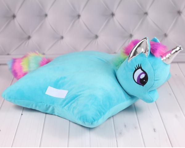 Мягкая игрушка-подушка Копица Конек 35х35 см Голубой (00295-702)