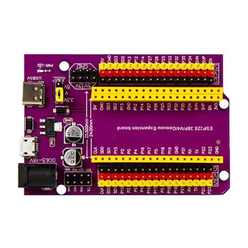 Плата розширення NodeMCU-32S Lua ESP32S 38P/V4/Goouuu з інтерфейсами Type-C і Micro-USB на базі ESP32 (2253) - фото 3