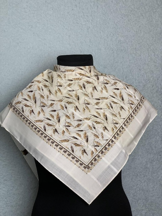 Платок шерстяной Колосок Белый (29439568)