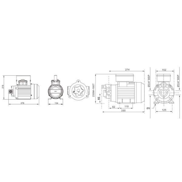 Комплект для перекачування масла Rewolt насос/пістолет/лічильник/шланги (RE SL70-E-KIT) - фото 6 Комплект для перекачування масла Rewolt насос/пістолет/лічильник/шланги (RE SL70-E-KIT) - фото 6