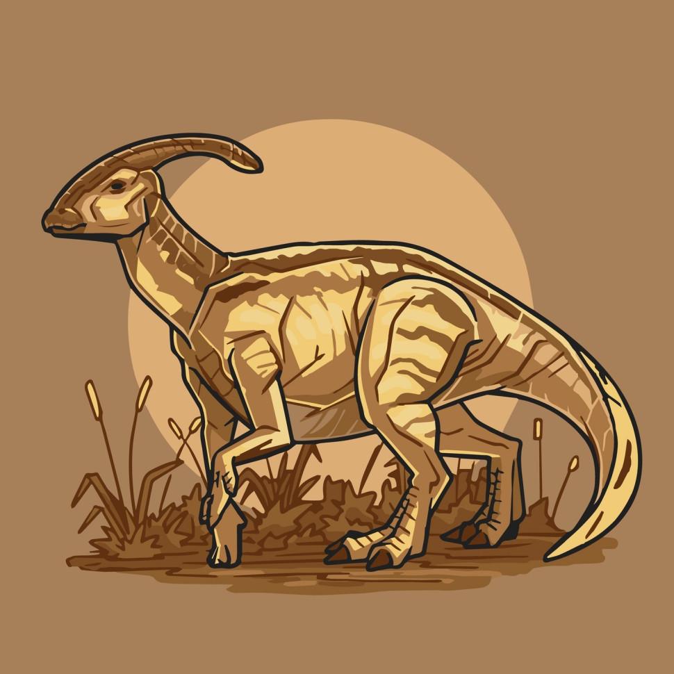 Картина по номерам Art Craft Паразауролоф 30х30 см (15011-AC)