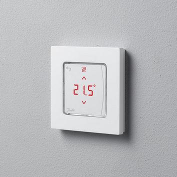 Терморегулятор Danfoss Icon Display електронний сенсорний програмований 80х80 мм Білий (ERC-088U1010) - фото 2