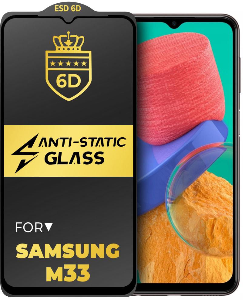 Стекло защитное 6D Anti-Static Samsung Galaxy M33 5G M336 Glass Shield (34233)