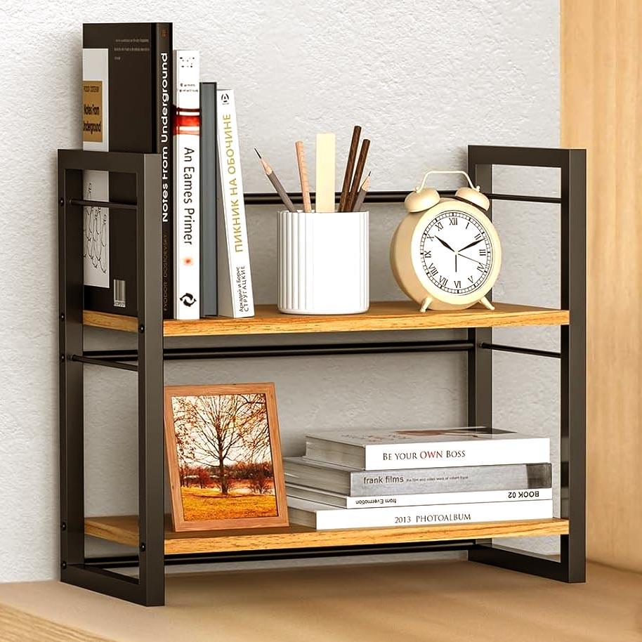 Полка книжная настольная из дерева Деглис Венге/Карри (КПА-03301203)