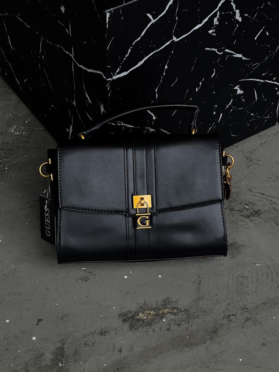 Сумка жіноча Guess Ginevra Logo Elite крос боді Чорний (2443760289)