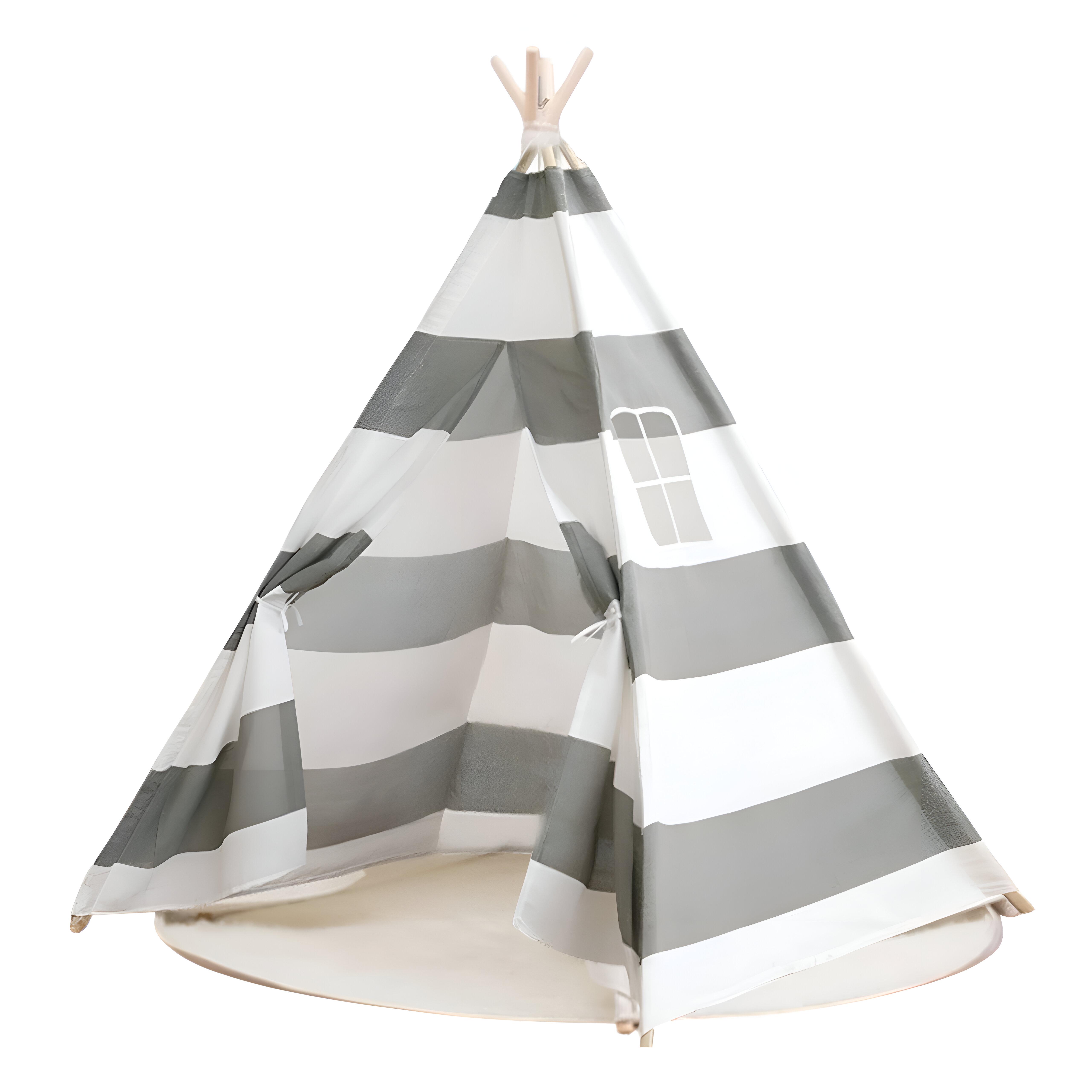 Детская платка-вигвам K 2111 150х120х135 см Серо-белый - фото 2 Детская платка-вигвам K 2111 150х120х135 см Серо-белый - фото 2