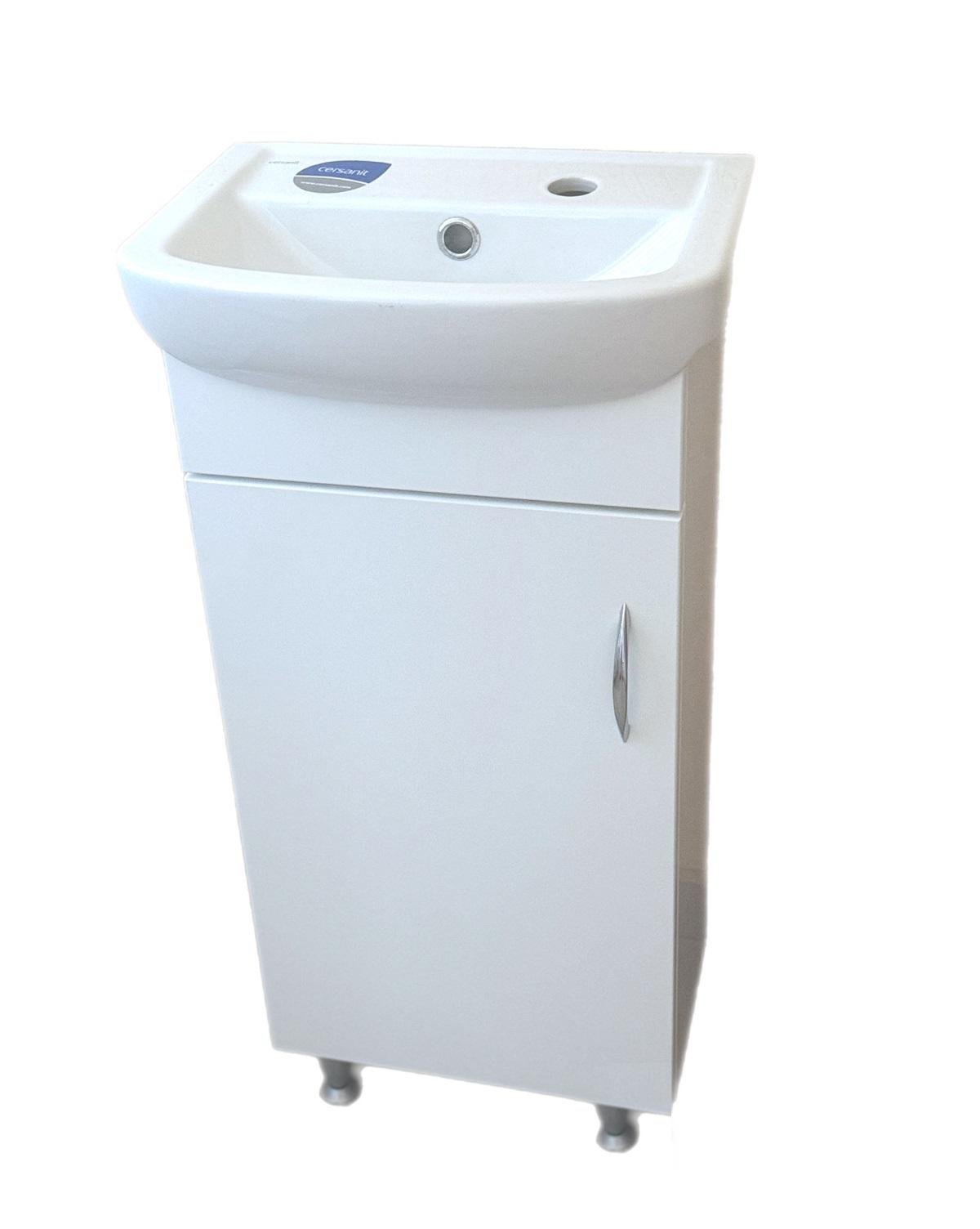 Тумба с умывальником Артеко с ящиком Белый 40 см (25814743)