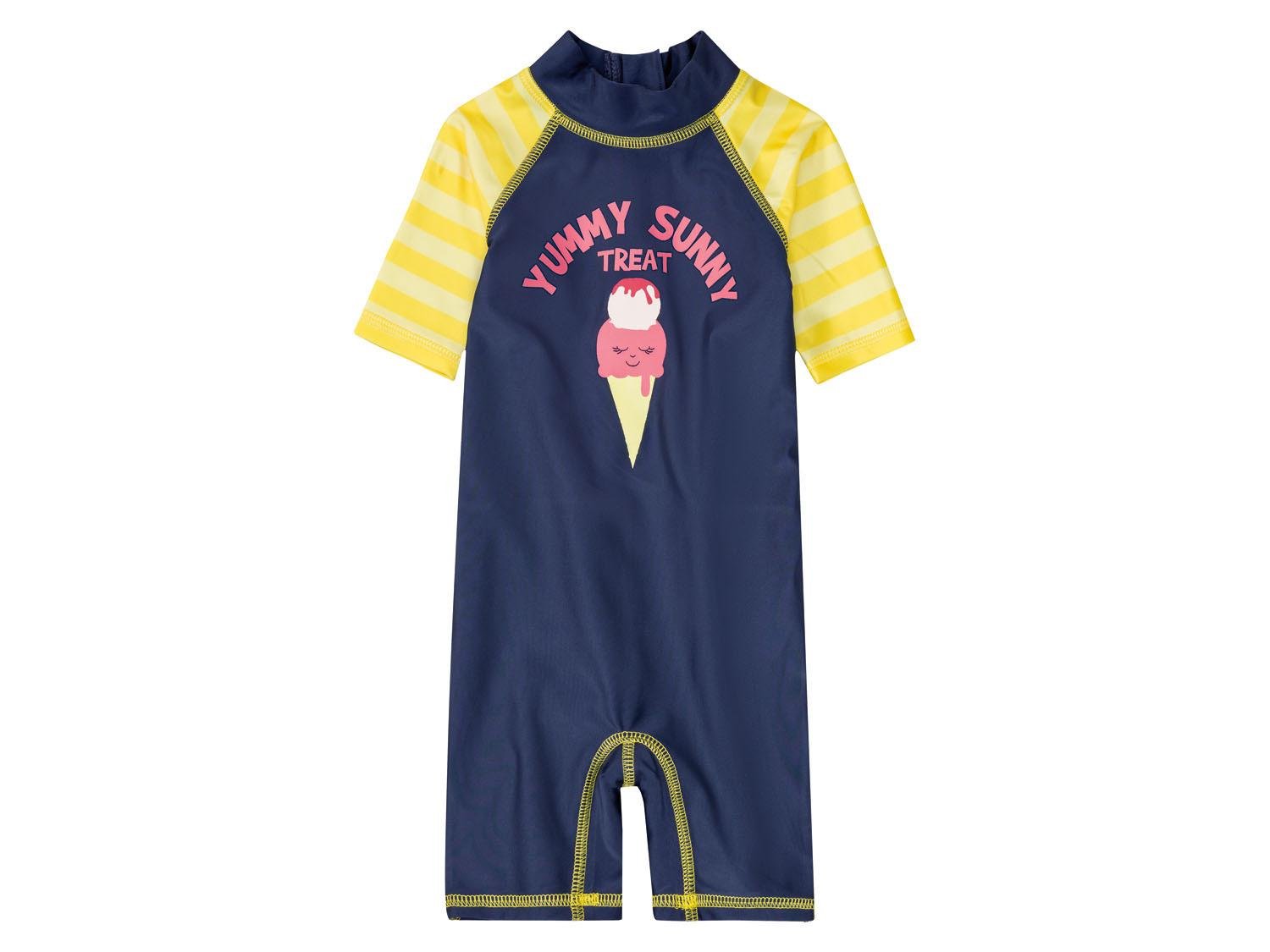 Комбінезон для плавання для дівчинки Lupilu 372166 на блискавці 98-104 см Темно-синій (73988)