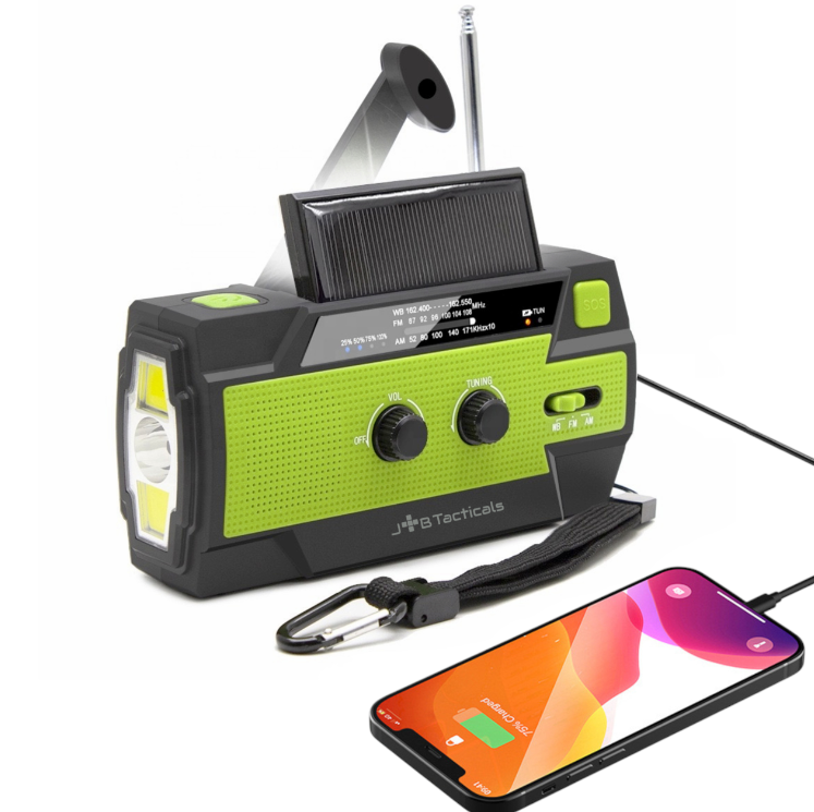 Радио JB Tacticals с фонарем AM/FM/WB Power Bank на 4000 mAh (31195225)