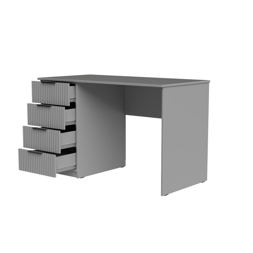 Стіл письмовий СП2 4Я SENAM 750х1300х500 мм корпус ДСП Сіра мишка фасад МДФ фарба RAL7004 Сірий фрезерерування Плаше Грос - фото 4