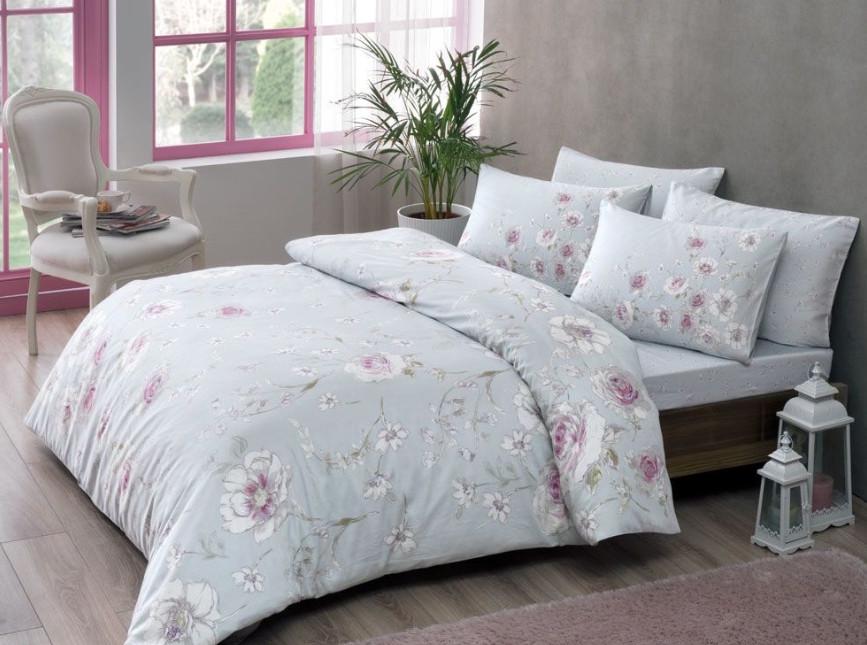 Постельное белье Tac Frances сатин Голубой