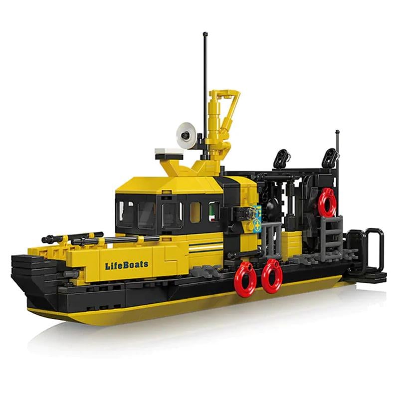 Конструктор Mould King многофункциональная спасательная лодка 462 детали морская техника модель от 8 лет