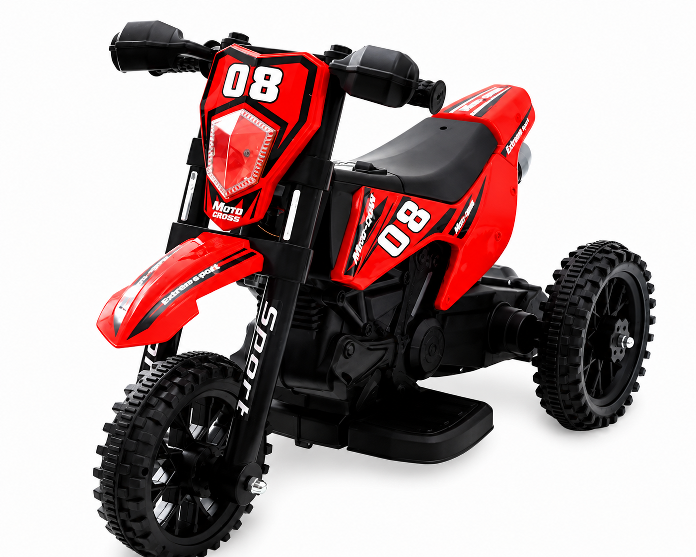 Дитячий електромотоцикл Cool Mountain 26X-130 з LED-підсвічуванням та музикою Червоний (36321891) Дитячий електромотоцикл Cool Mountain 26X-130 з LED-підсвічуванням та музикою Червоний (36321891)
