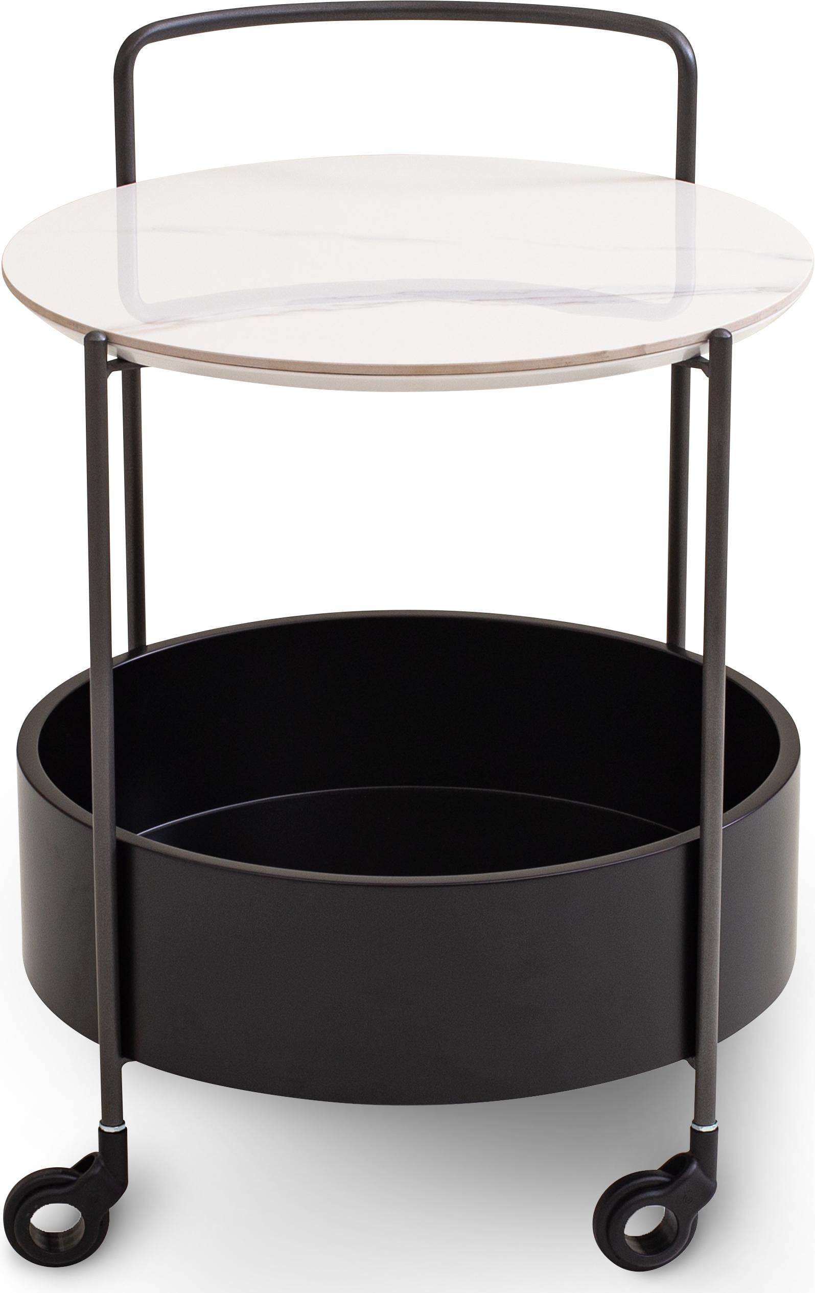 Столик сервировочный Fred Lilac ice top black base (16044)