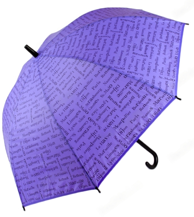 Зонт полуавтомат Stenson 107 см на 8 спиц Фиолетовый (T05715)