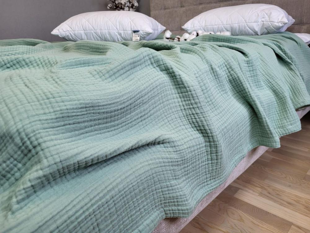 Покрывало муслин 180x220 см Spring greens (11044) - фото 1 Покрывало муслин 180x220 см Spring greens (11044) - фото 1