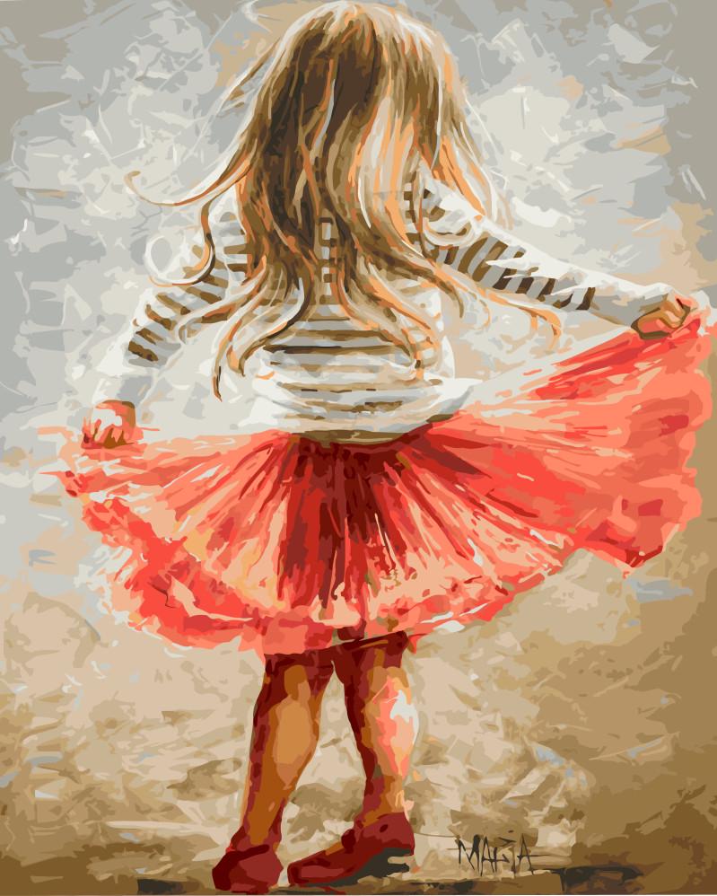 Картина по номерам Brushme GX9256 Маленькая кокетка 40х50 см (1399671871)