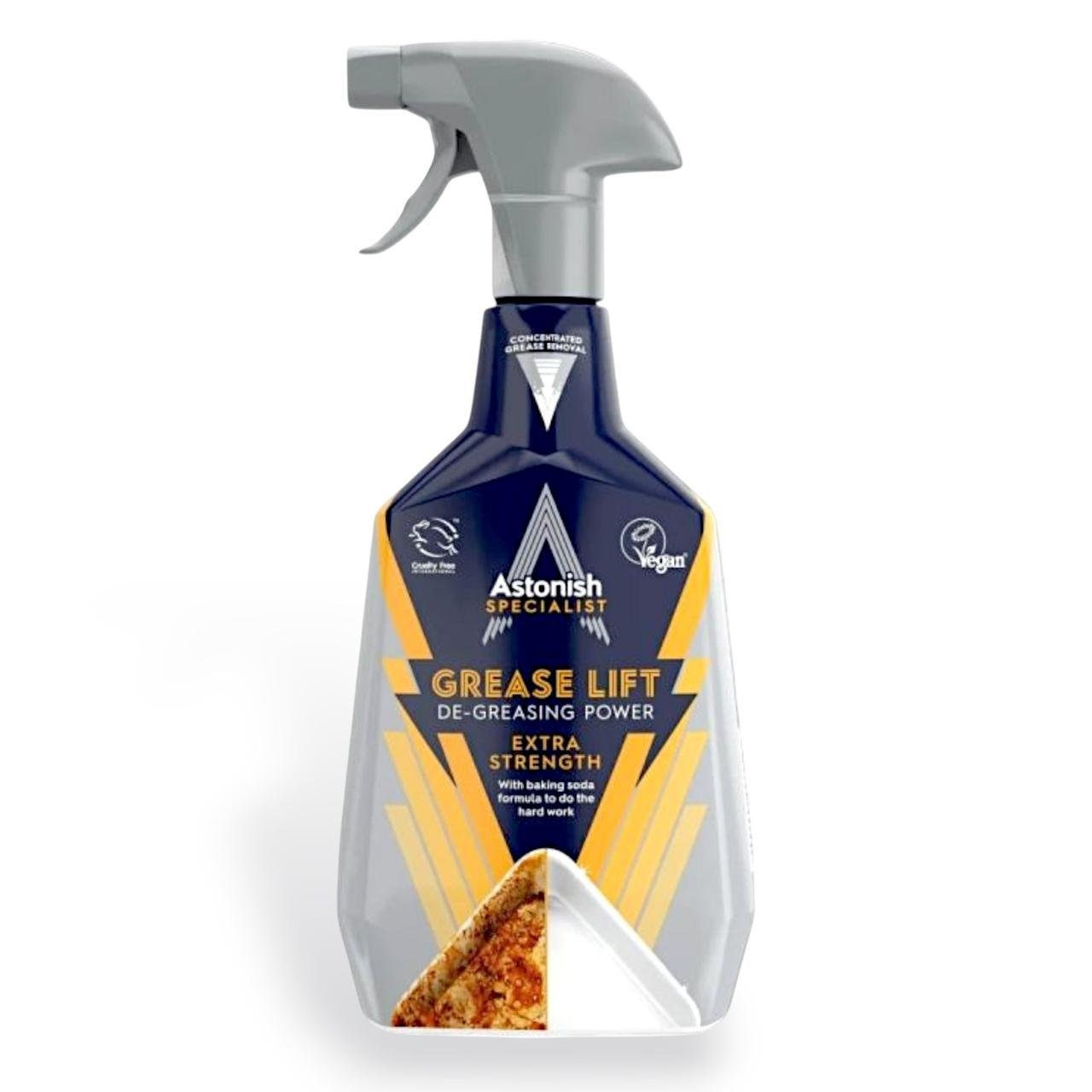 Очищувач спеціалізований Astonish GREASE LIFT EXTRA STRENGHT від жиру бруду та пригорілої їжі 750 мл