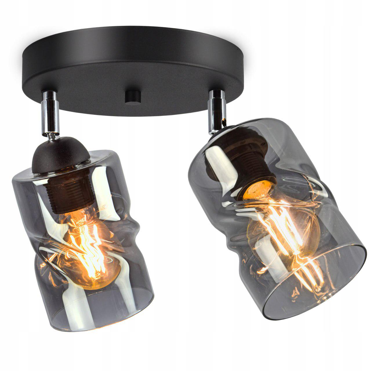 Люстра декоративная Sirius S4944-2 BK+SM с поворотным механизмом