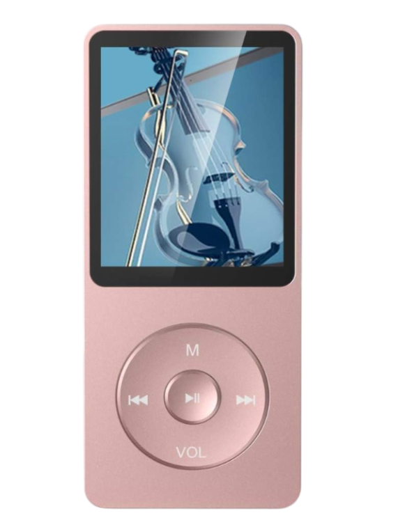 MP3-плеєр AGPtek A02S 16GB до 70 год підтримка microSD до 128GB Hi-Fi звук Rose Gold (2899302646)