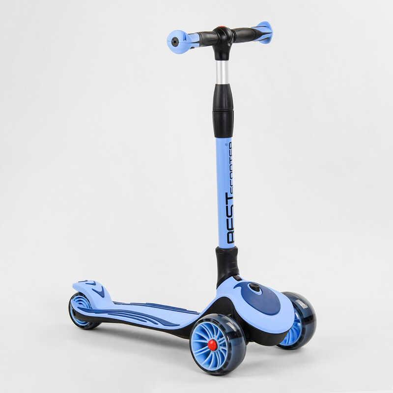 Самокат трехколесный Best Scooter 3 колеса PU со светом d 12 см (С-03820)