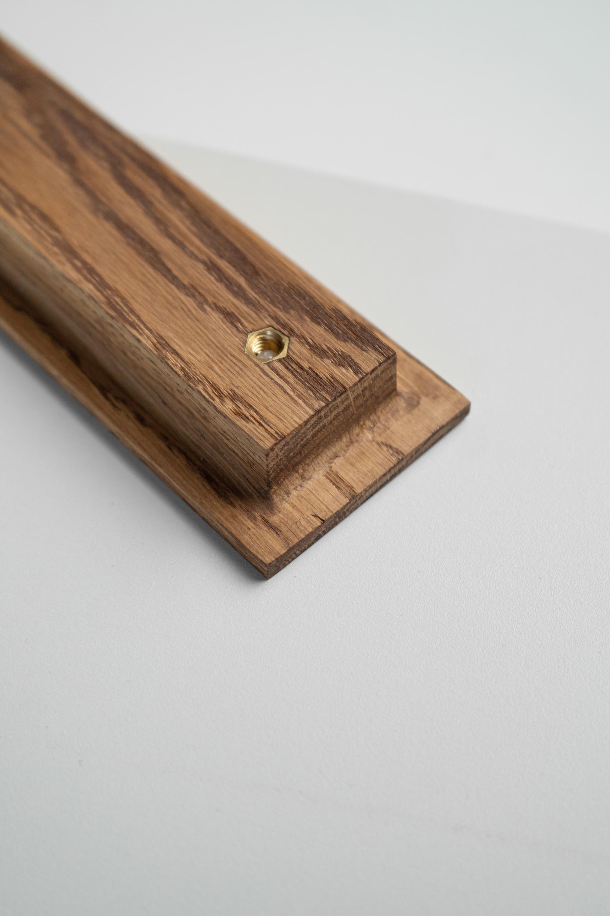 Меблева ручка із дерева Plato 450x55 мм Brown - фото 9